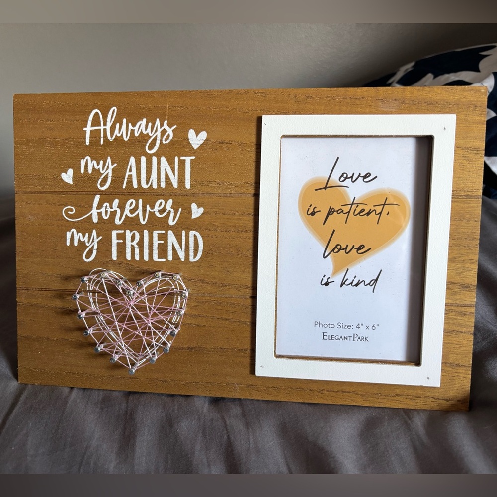 Aunt picture frame with quote NEW
